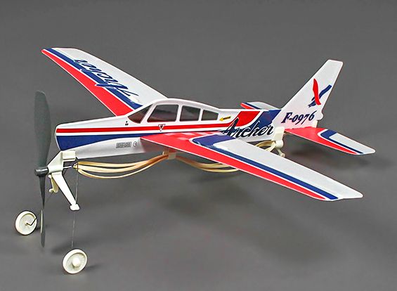 Freeflight Rubber Powered Piper Cherokee Archer PA-28-181 480mm