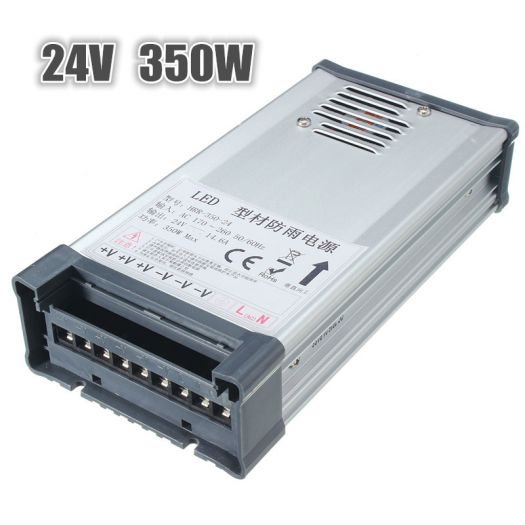 IP65 AC 170V-264V To DC 24V 350W Switching Power Supply